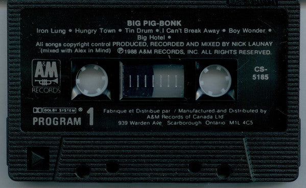 Big Pig : Bonk (Cass, Album)