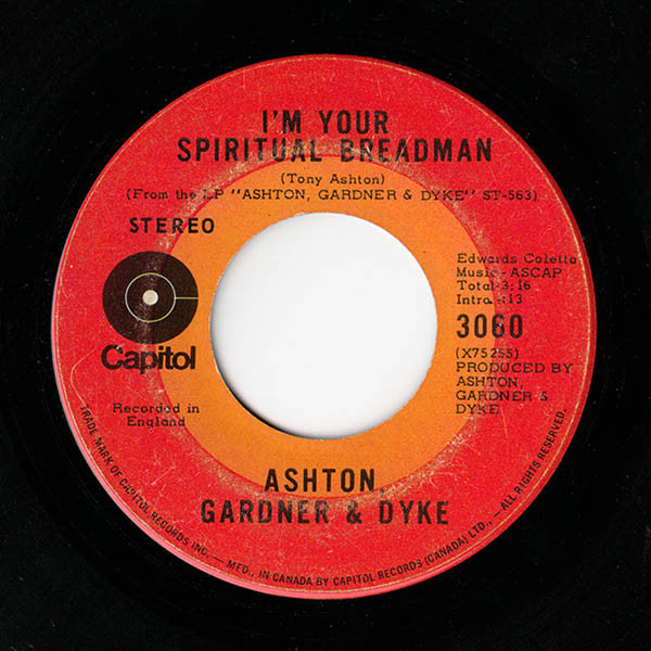Ashton, Gardner & Dyke : Resurrection Shuffle (7", Single)