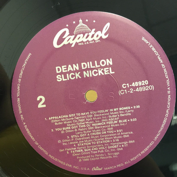 Dean Dillon : Slick Nickel (LP, Album)