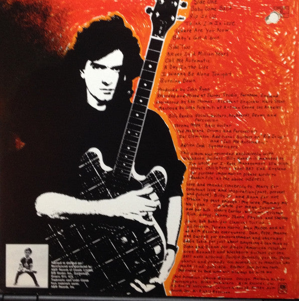 Billy Rankin : Growin' Up Too Fast (LP, Album)