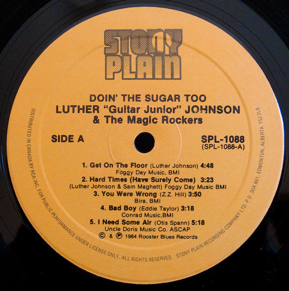 Luther "Guitar Junior" Johnson & The Magic Rockers : Doin' The Sugar Too (LP)