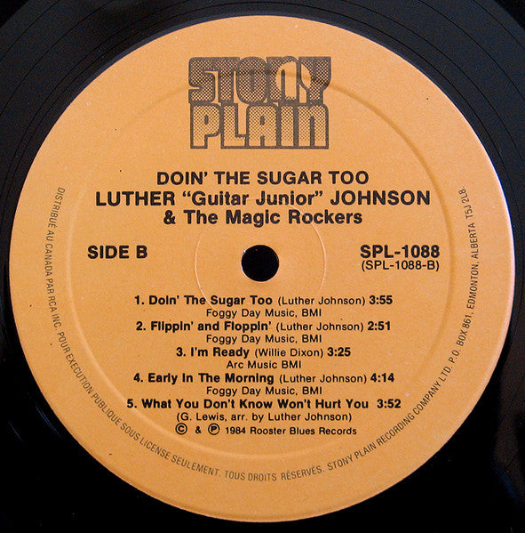 Luther "Guitar Junior" Johnson & The Magic Rockers : Doin' The Sugar Too (LP)