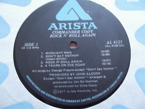 Commander Cody Band : Rock 'N Roll Again (LP, Album)