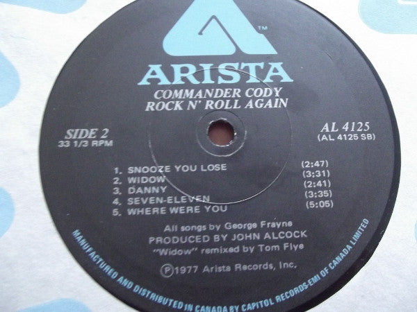 Commander Cody Band : Rock 'N Roll Again (LP, Album)