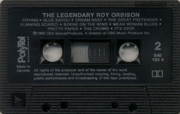 Roy Orbison : The Legendary Roy Orbison (Cass, Comp, Dol)