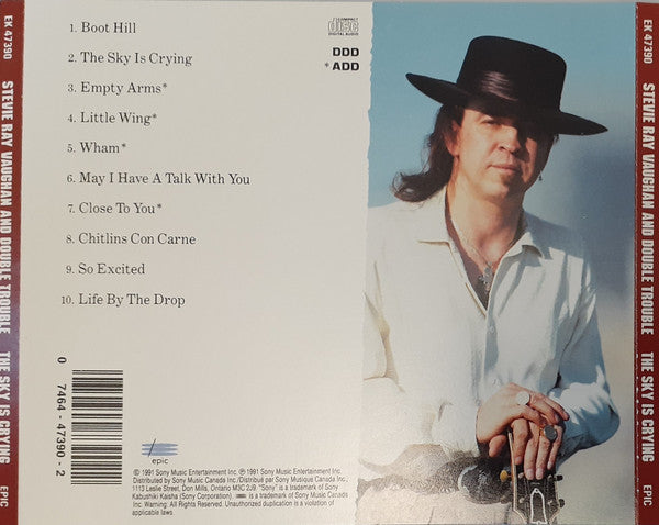 Stevie Ray Vaughan And Double Trouble* : The Sky Is Crying (CD, Album)