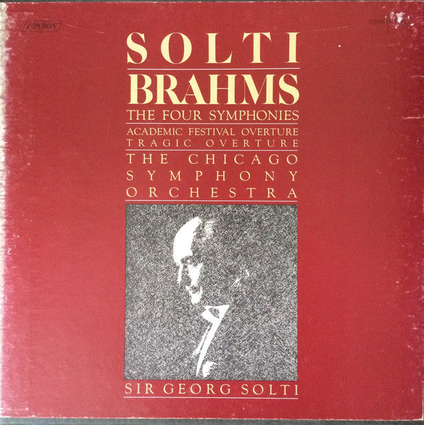 Georg Solti / Johannes Brahms - Chicago Symphony Orchestra, Georg Solti : The Four Symphonies / Academic Festival Overture / Tragic Overture (4xLP + Box)