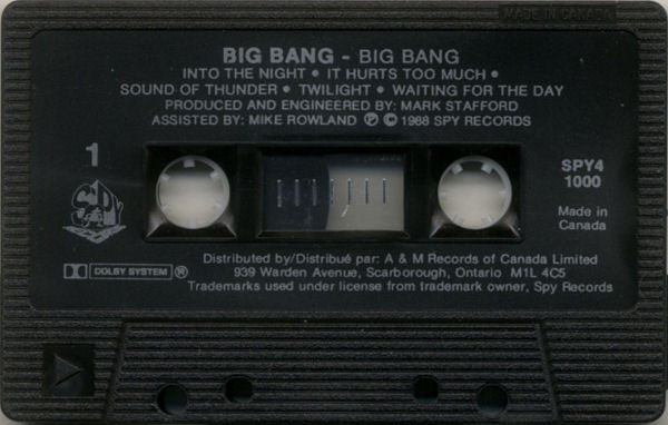 Big Bang (14) : Big Bang (Cass, Album, CrO)