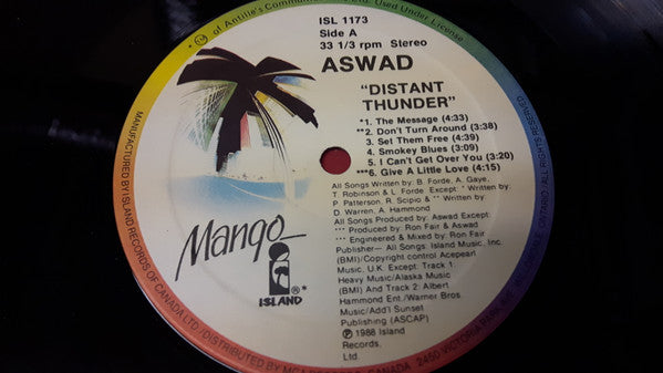 Aswad : Distant Thunder (LP, Album)