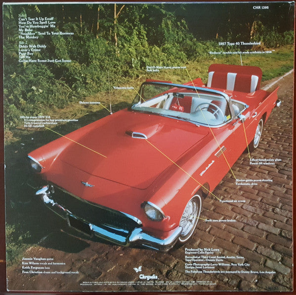 The Fabulous Thunderbirds : T-Bird Rhythm (LP, Album)