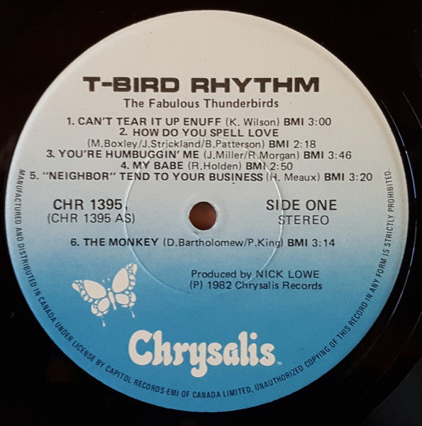 The Fabulous Thunderbirds : T-Bird Rhythm (LP, Album)