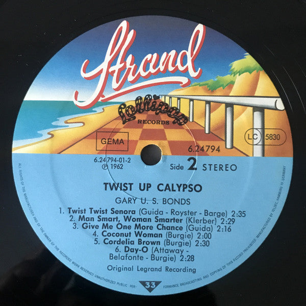 Gary U.S. Bonds : Twist Up Calypso (LP, RE)