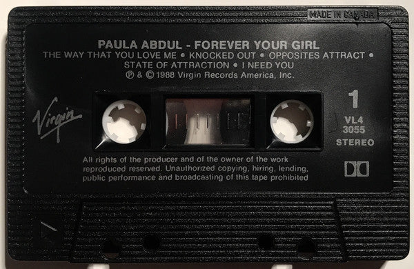 Paula Abdul : Forever Your Girl (Cass, Album, Dol)