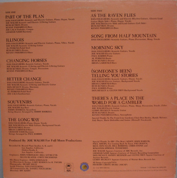 Dan Fogelberg : Souvenirs (LP, Album, Pit)