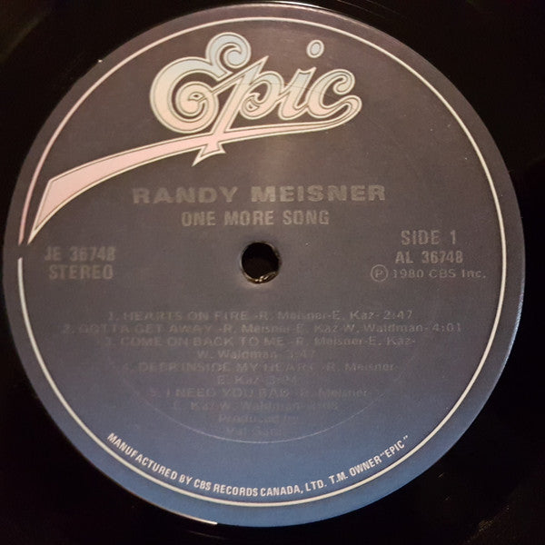 Randy Meisner : One More Song (LP, Album)