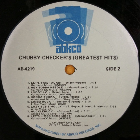 Chubby Checker : Greatest Hits (LP, Comp, Mono)
