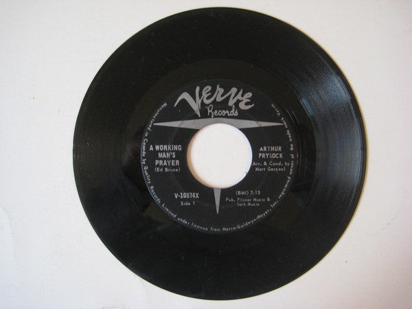Arthur Prysock : A Working Man's Prayer / No More In Life (7", Single)