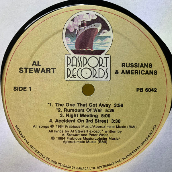 Al Stewart : Russians & Americans (LP, Album)
