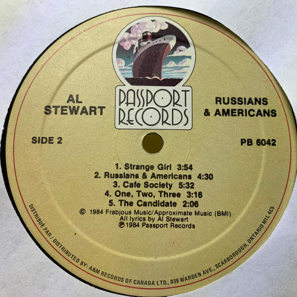 Al Stewart : Russians & Americans (LP, Album)