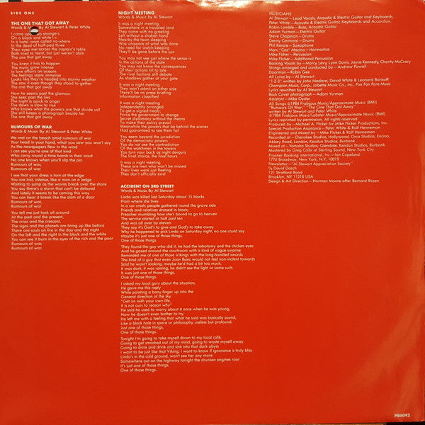Al Stewart : Russians & Americans (LP, Album)