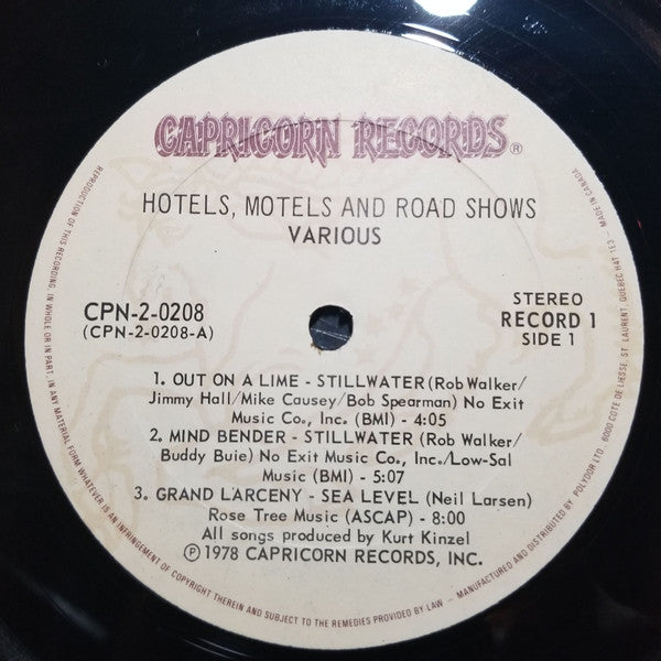 Various : Hotels, Motels And Road Shows (2xLP)