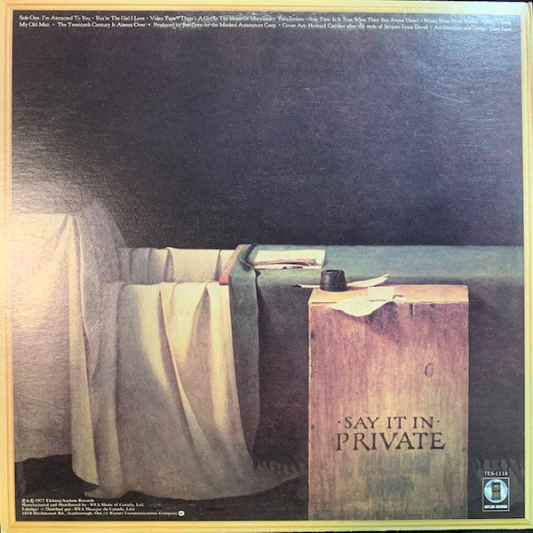 Steve Goodman : Say It In Private (LP, Album)