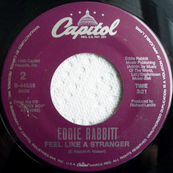 Eddie Rabbitt : Runnin' With The Wind (7", Single)