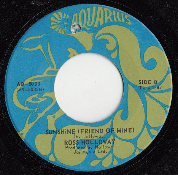 Ross Holloway (2) : Mostly New Days / Sunshine (Friend Of Mine) (7")