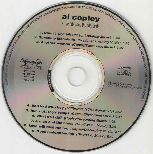Al Copley & The Fabulous Thunderbirds : Good Understanding (CD, Album)
