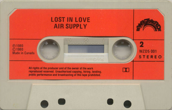 Air Supply : Lost In Love (Cass, Album, Dol)