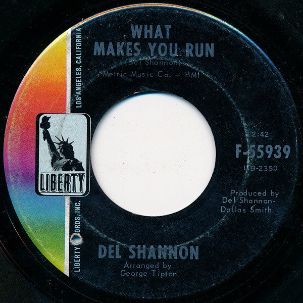 Del Shannon : She / What Makes You Run (7", Single)