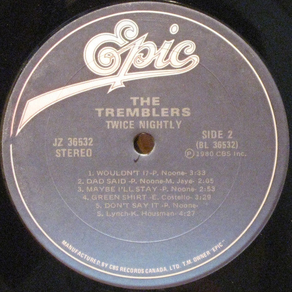 The Tremblers : Twice Nightly (LP, Album)