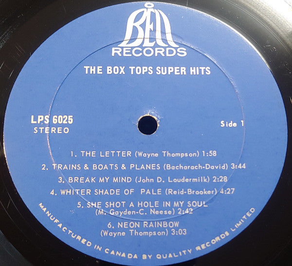 Box Tops : Super Hits (LP, Comp)
