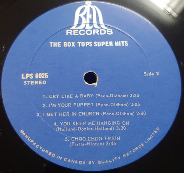 Box Tops : Super Hits (LP, Comp)