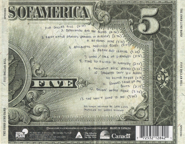 The Corb Lund Band : Five Dollar Bill (CD, Album)