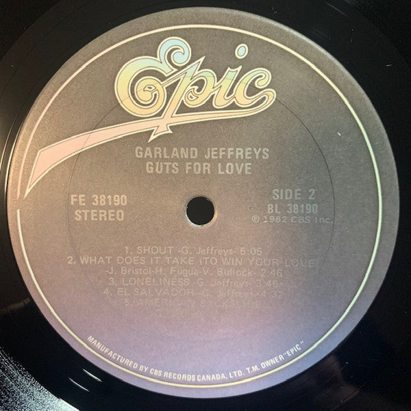 Garland Jeffreys : Guts For Love (LP, Album)