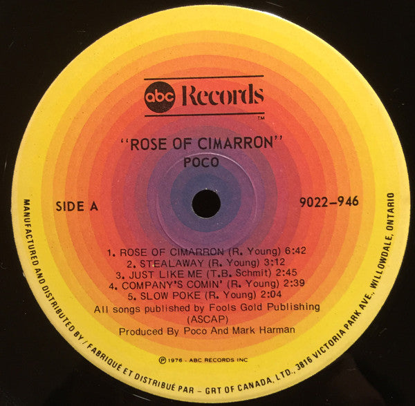Poco (3) : Rose Of Cimarron (LP, Album)