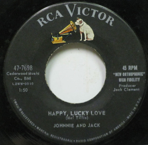 Johnnie And Jack : Happy Lucky Love / Sweetie Pie (7")