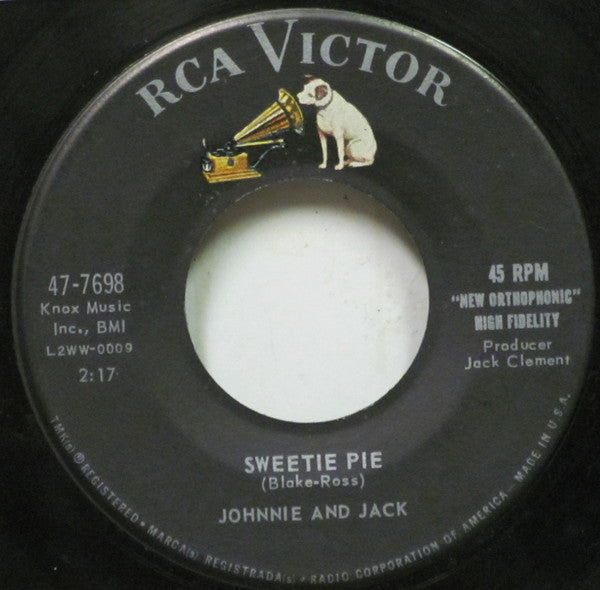 Johnnie And Jack : Happy Lucky Love / Sweetie Pie (7")