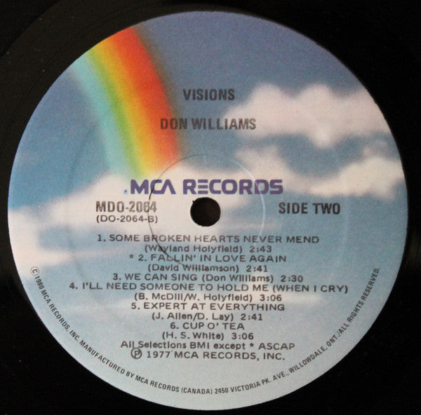 Don Williams (2) : Visions (LP, Album)