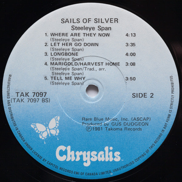 Steeleye Span : Sails Of Silver (LP, Album)