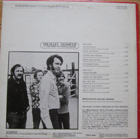 Michael Nesmith & The First National Band : Loose Salute (LP, Album)