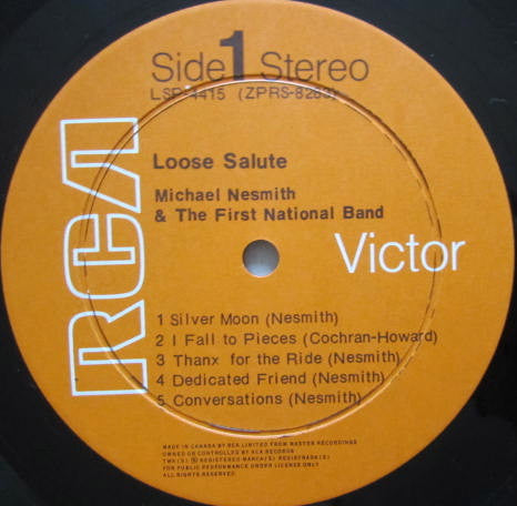Michael Nesmith & The First National Band : Loose Salute (LP, Album)