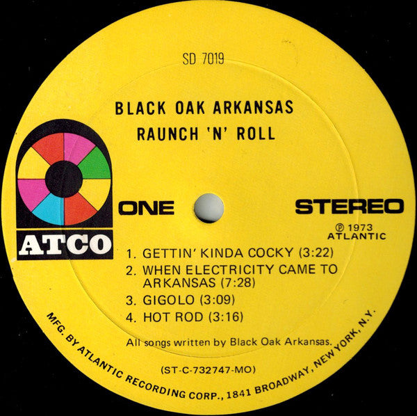 Black Oak Arkansas : Raunch 'N' Roll Live (LP, Album, Gat)