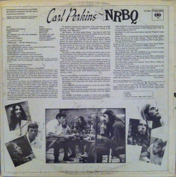 Carl Perkins And NRBQ : Boppin' The Blues (LP, Album)