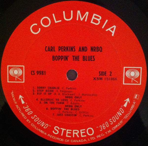 Carl Perkins And NRBQ : Boppin' The Blues (LP, Album)