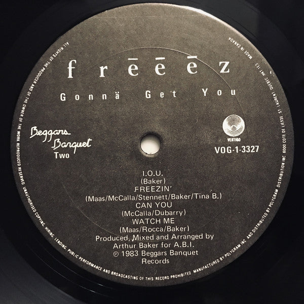 Frēēēz* : Gonna Get You (LP, Album)