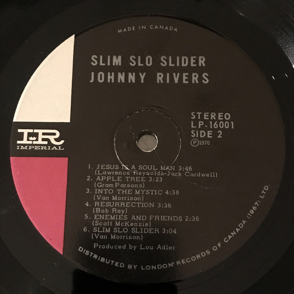 Johnny Rivers : Slim Slo Slider (LP, Album, Gat)