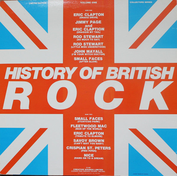 Various : History Of British Rock Volume One (LP, Comp, Ltd)
