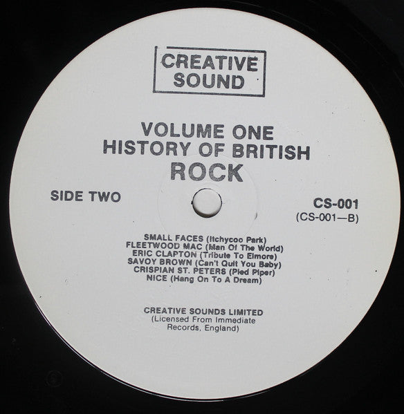 Various : History Of British Rock Volume One (LP, Comp, Ltd)